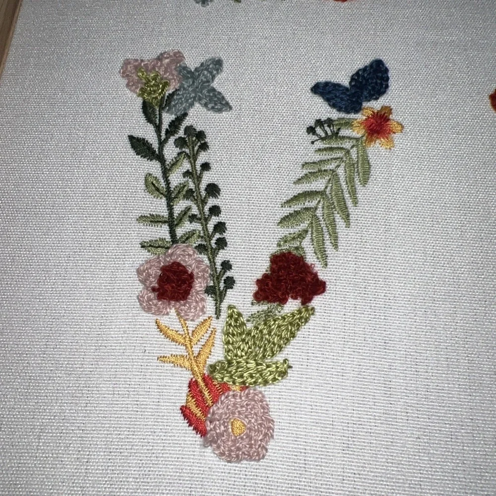 New BP Home Textile Embroidery. Woven Artistry L O V E Picture Frame 12 X 15